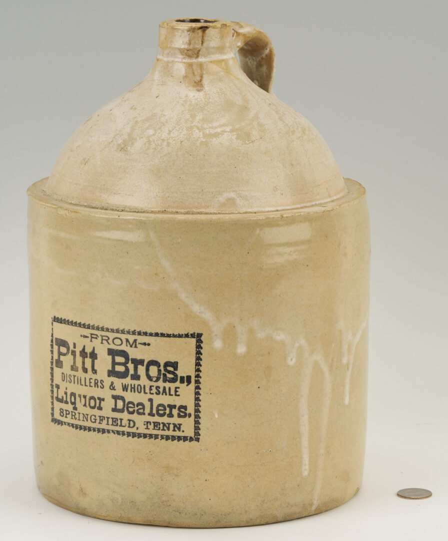 Lot 234: Pitt Bros. Springfield TN 3-Gallon Whiskey Jug