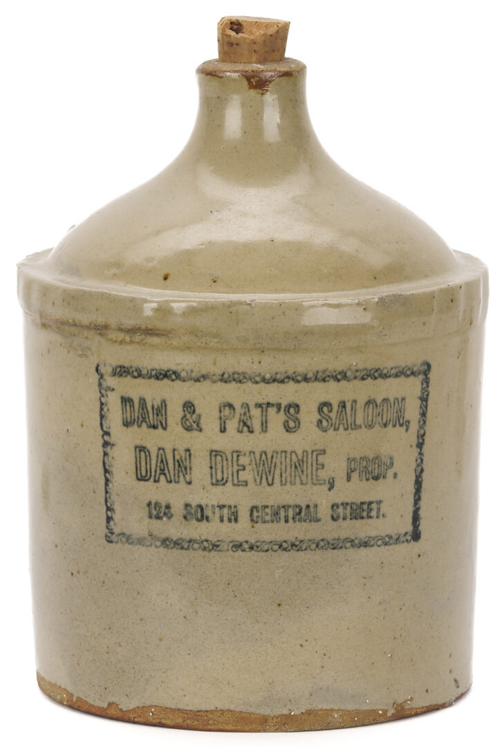 Lot 235: Dan & Pat’s Saloon, Knoxville Whiskey  Jug