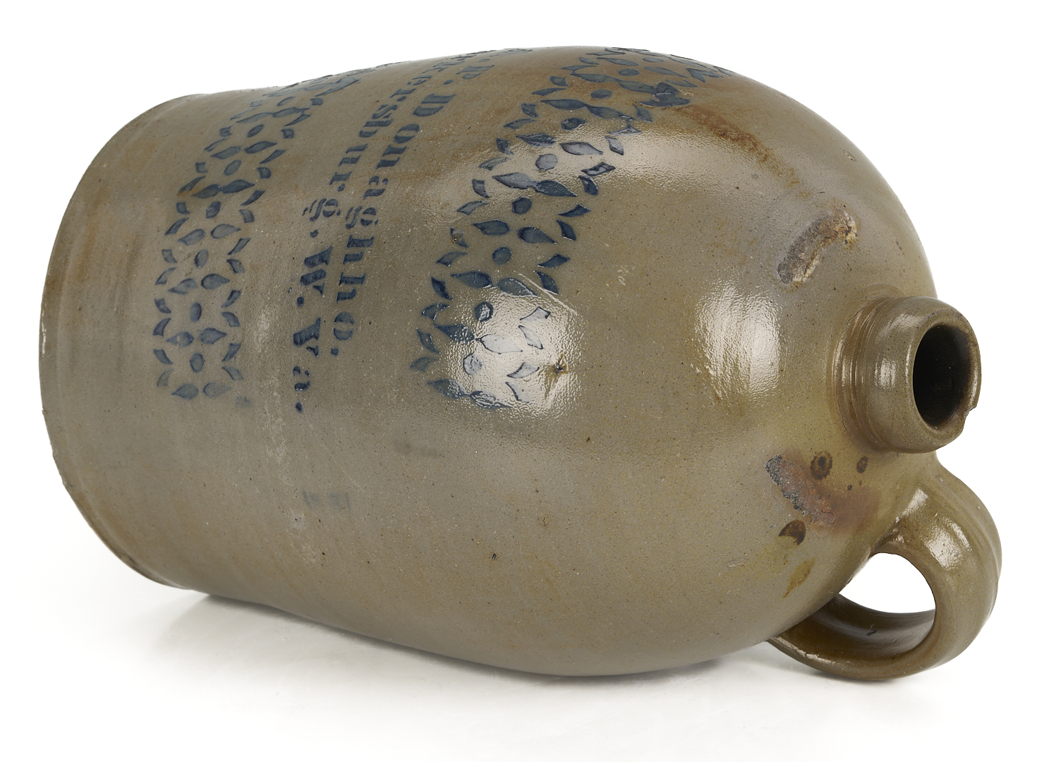 Lot 239: 3 Cobalt Decorated Stoneware Items, incl. Donaghho