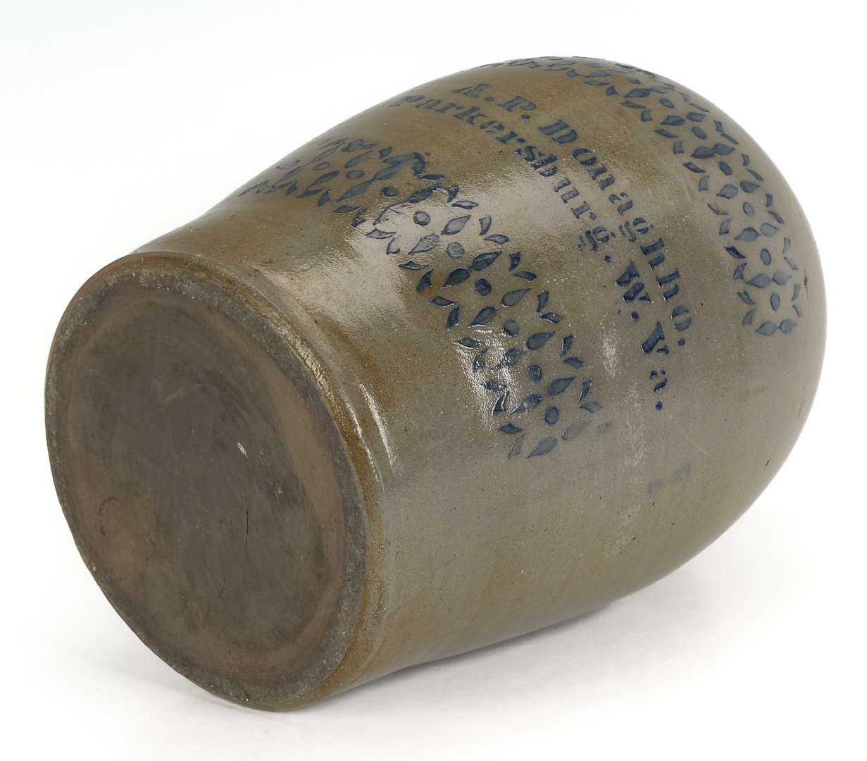 Lot 239: 3 Cobalt Decorated Stoneware Items, incl. Donaghho