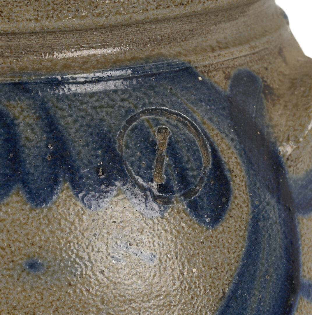 Lot 239: 3 Cobalt Decorated Stoneware Items, incl. Donaghho