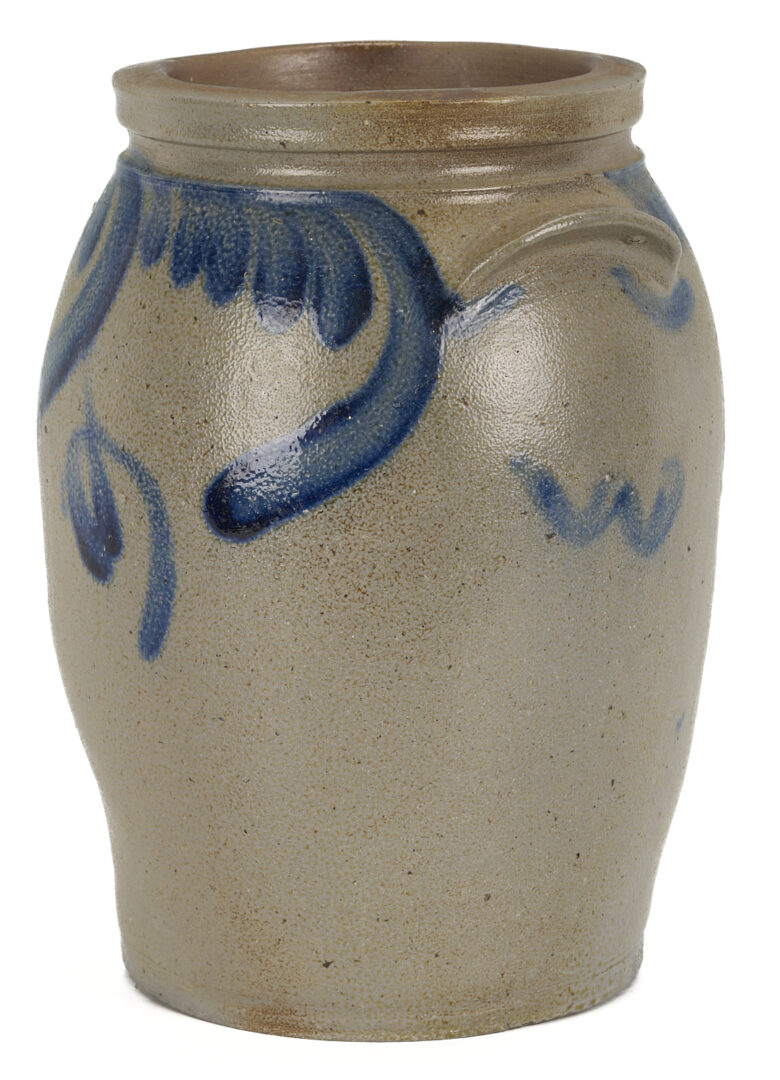 Lot 239: 3 Cobalt Decorated Stoneware Items, incl. Donaghho