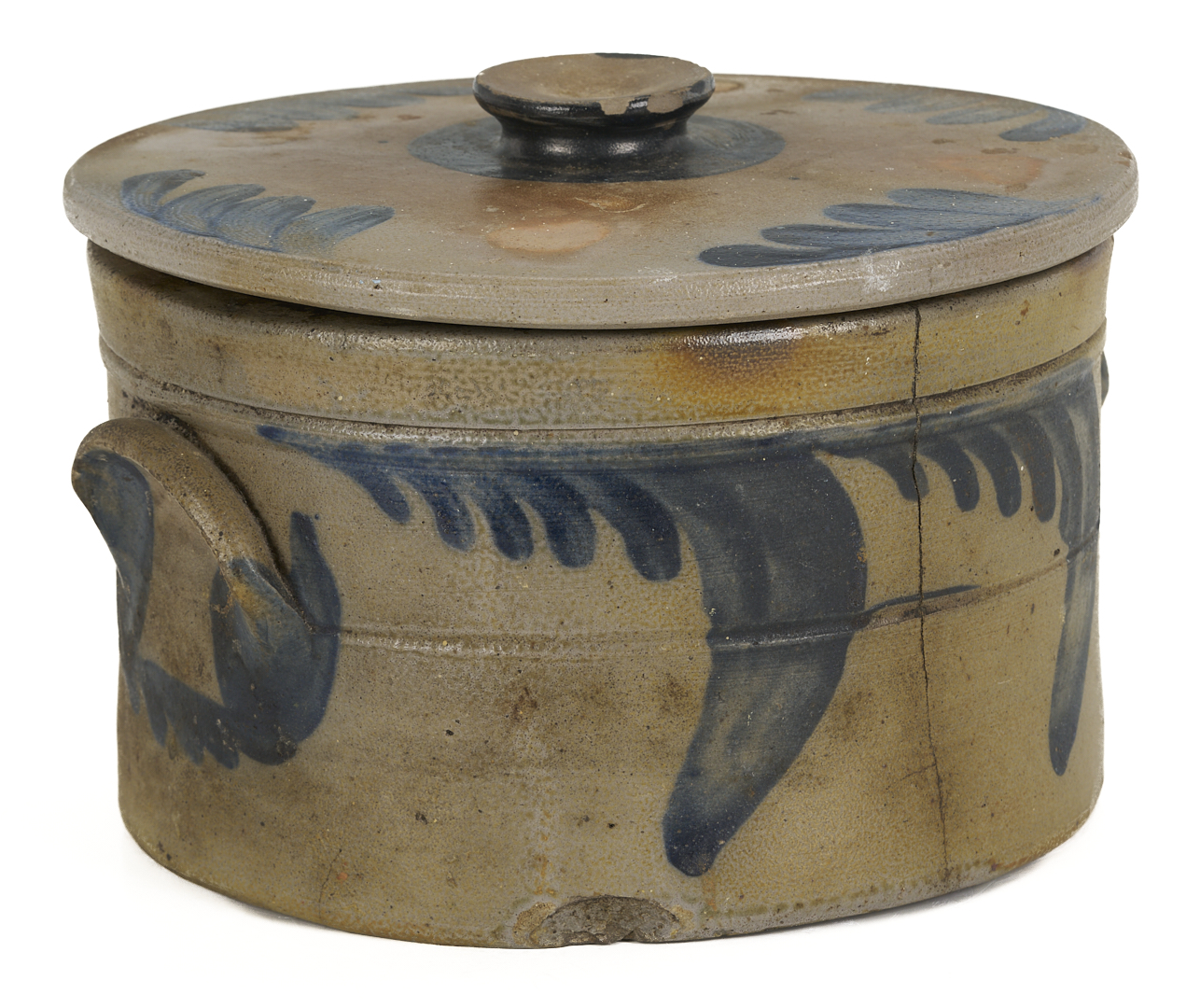 Lot 239: 3 Cobalt Decorated Stoneware Items, incl. Donaghho