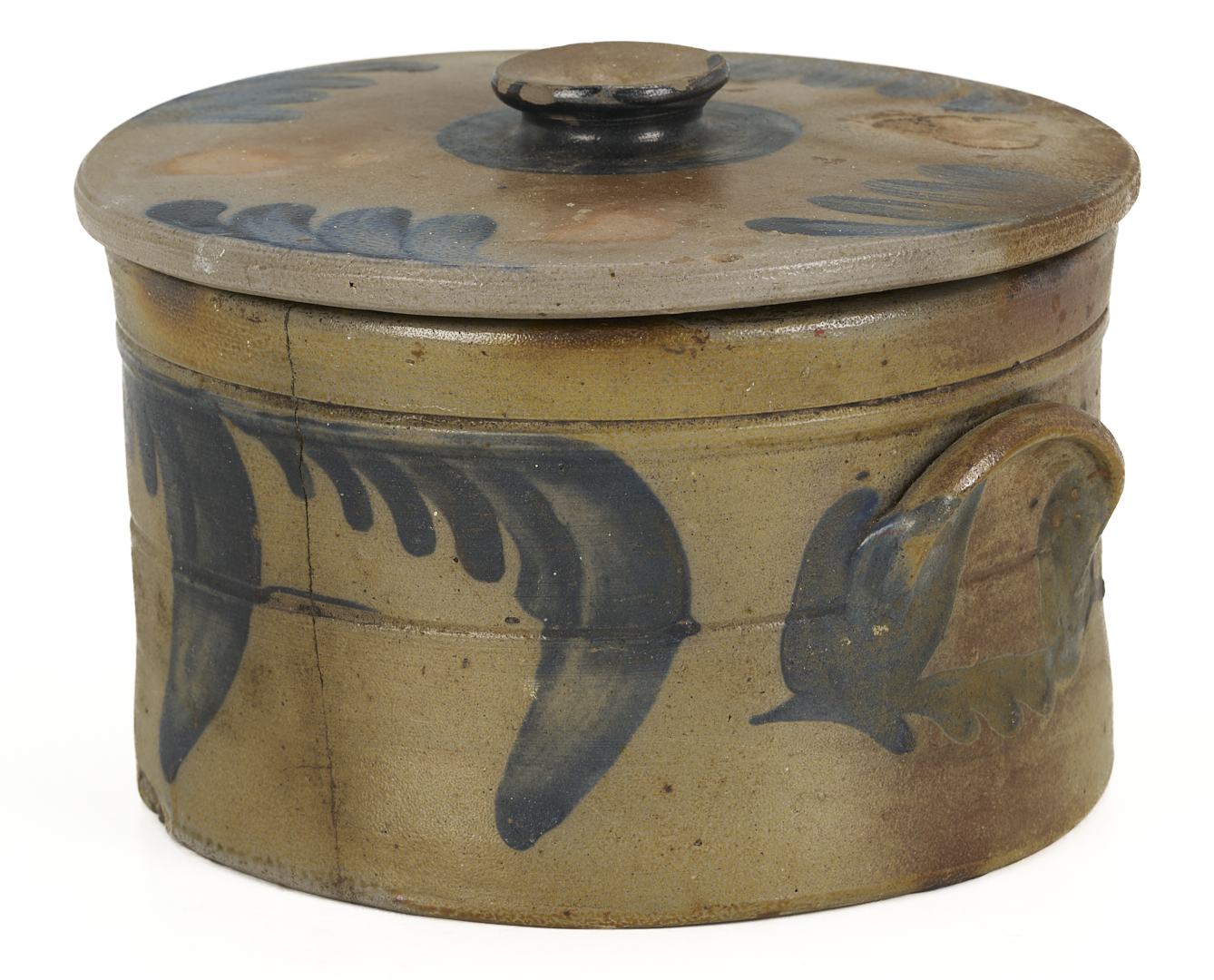 Lot 239: 3 Cobalt Decorated Stoneware Items, incl. Donaghho