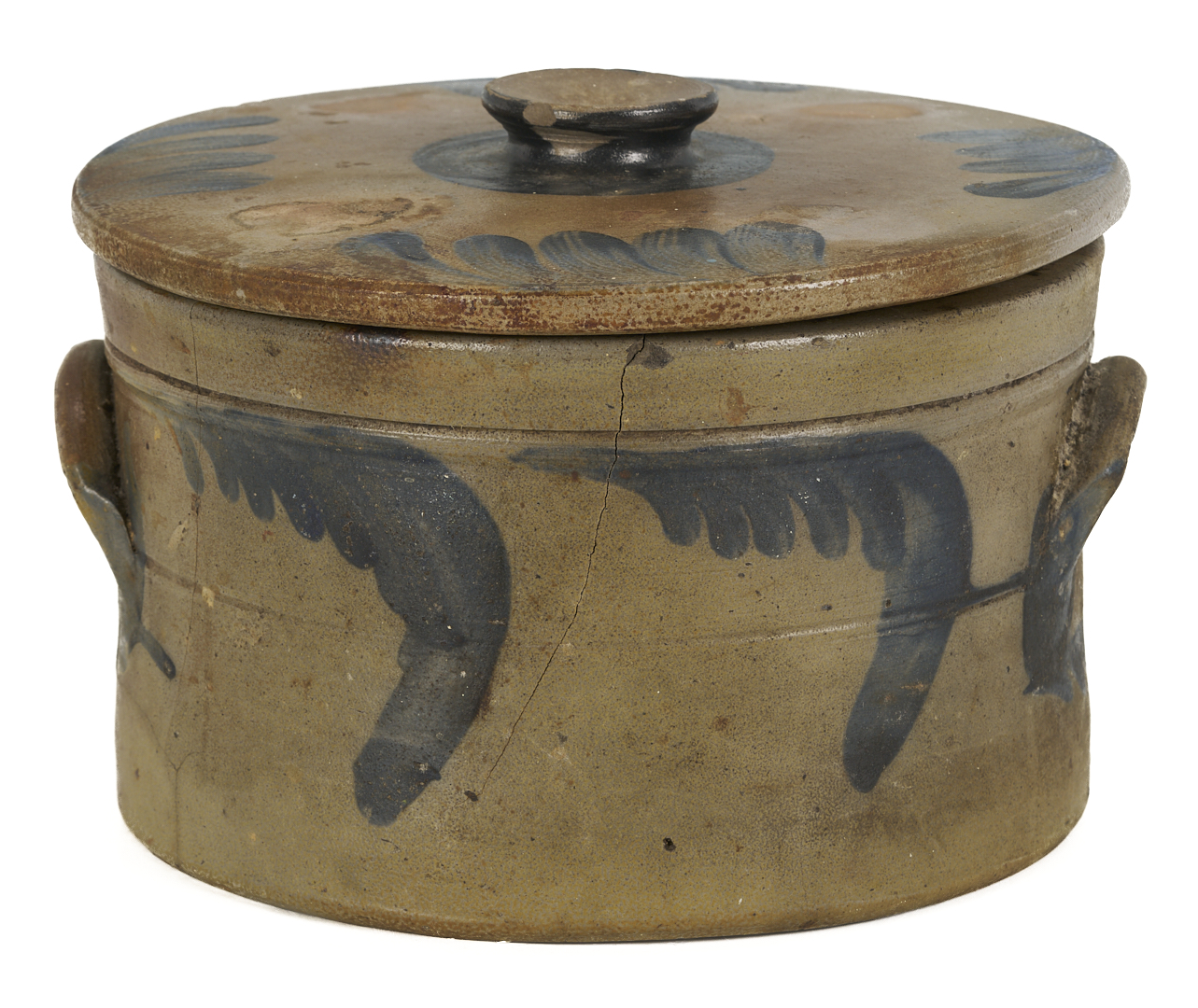Lot 239: 3 Cobalt Decorated Stoneware Items, incl. Donaghho