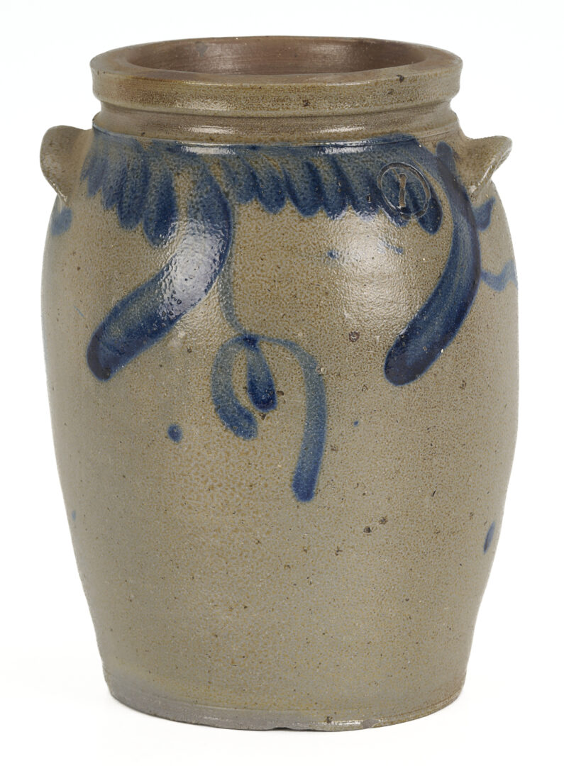Lot 239: 3 Cobalt Decorated Stoneware Items, incl. Donaghho