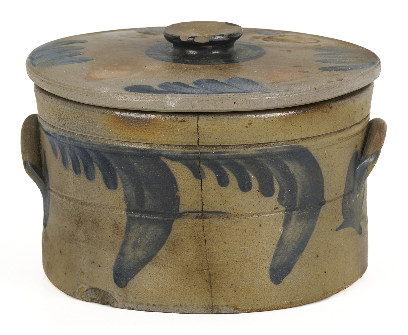 Lot 239: 3 Cobalt Decorated Stoneware Items, incl. Donaghho