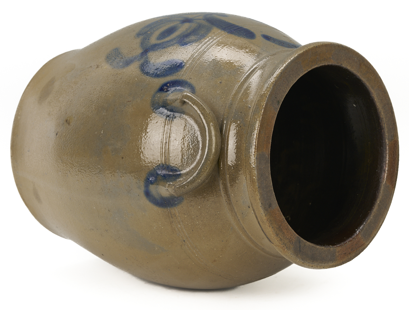 Lot 241: J. Weaver Cobalt Decorated Jar