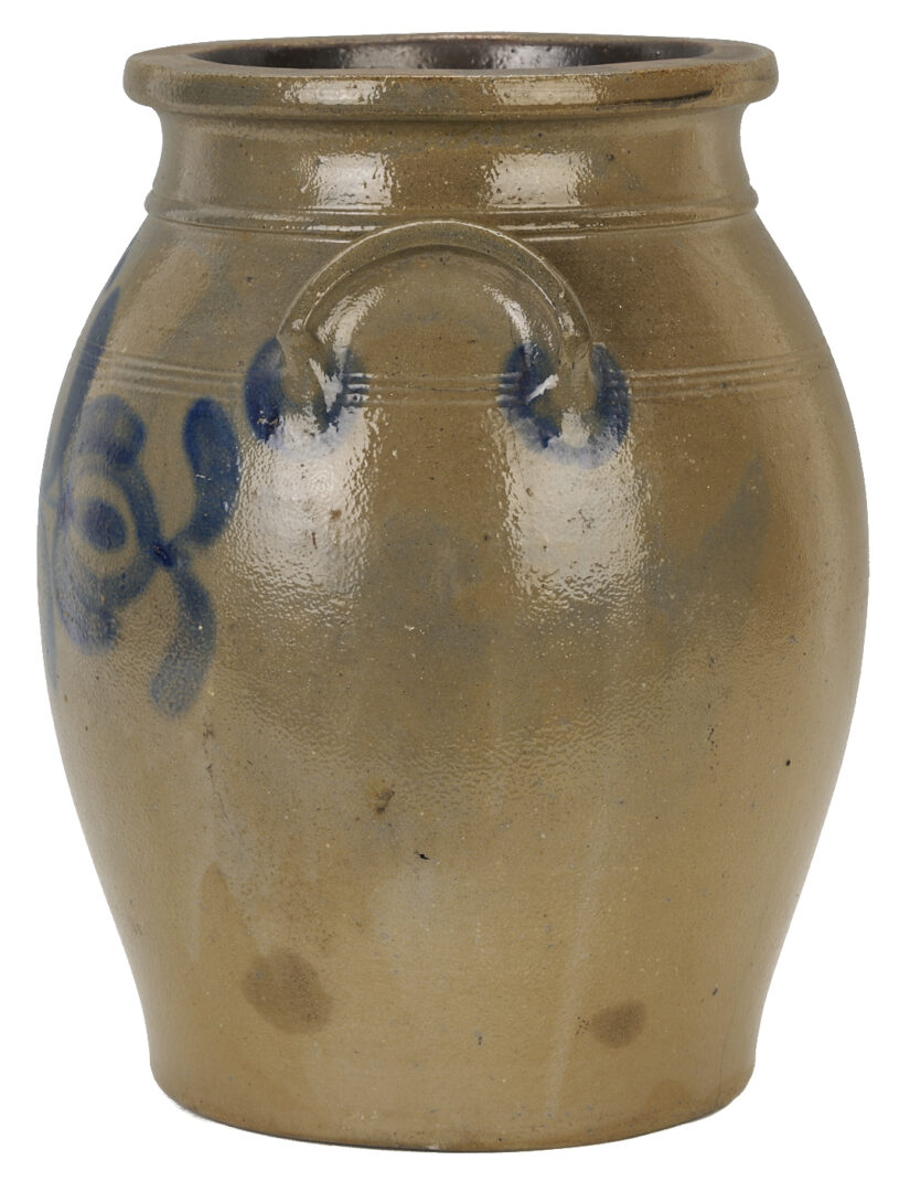 Lot 241: J. Weaver Cobalt Decorated Jar