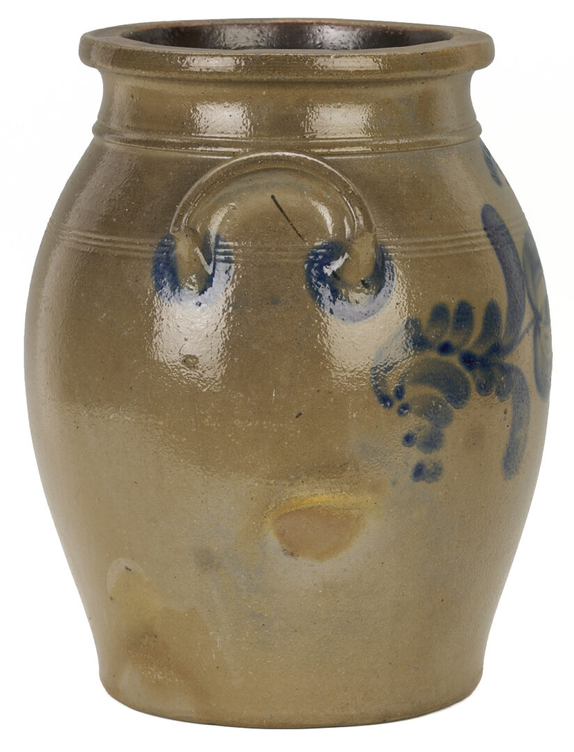 Lot 241: J. Weaver Cobalt Decorated Jar