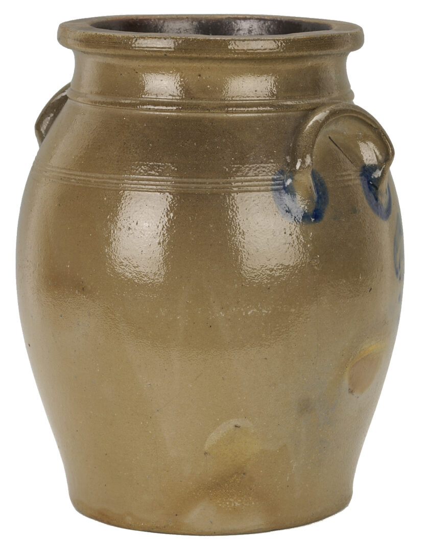 Lot 241: J. Weaver Cobalt Decorated Jar