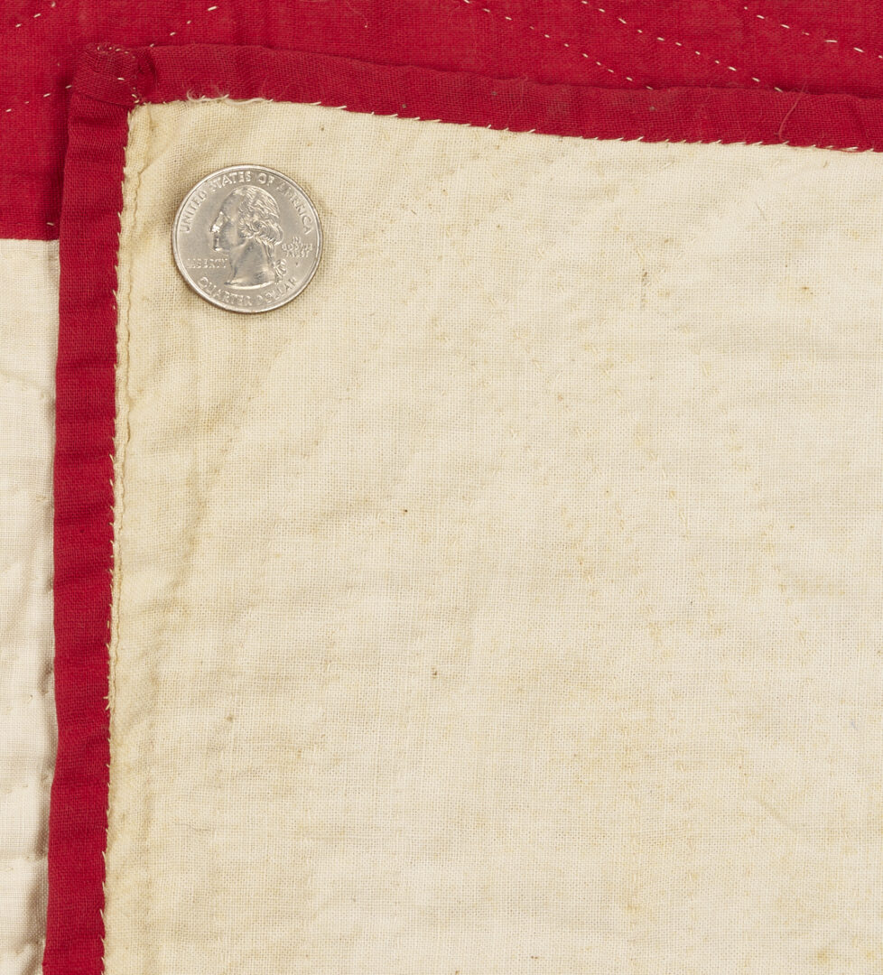 Lot 243: American Flag Quilt, Early 20th c.