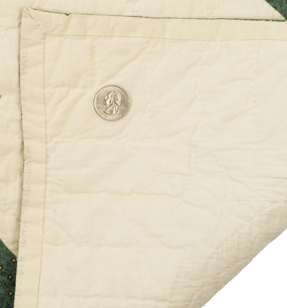 Lot 244: Colonial Revival Patriotic Quilt w/ Eagle