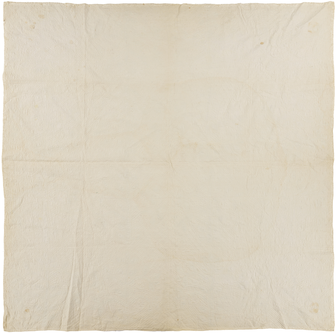 Lot 245: American Folk Art Orange Tree Quilt, Mid 19th C.
