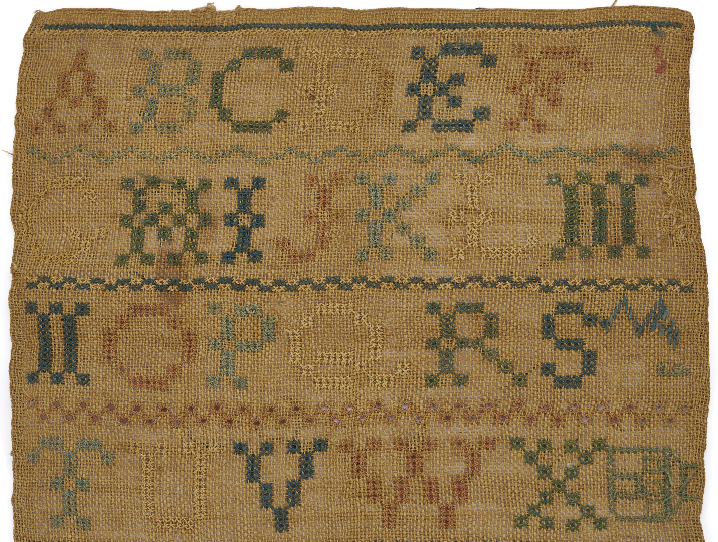 Lot 247: Virginia 1830 Needlework Sampler by Maria Broun