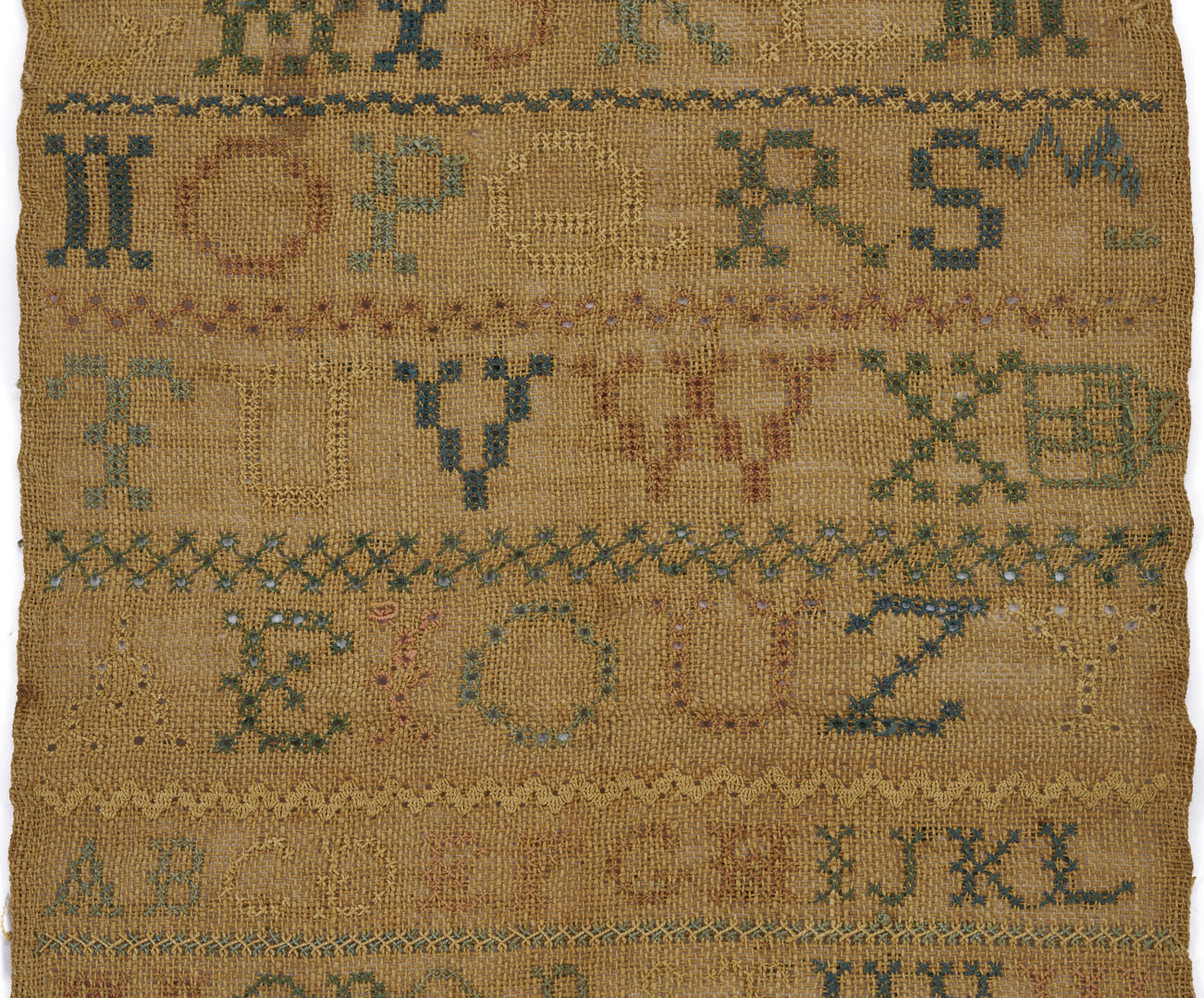 Lot 247: Virginia 1830 Needlework Sampler by Maria Broun