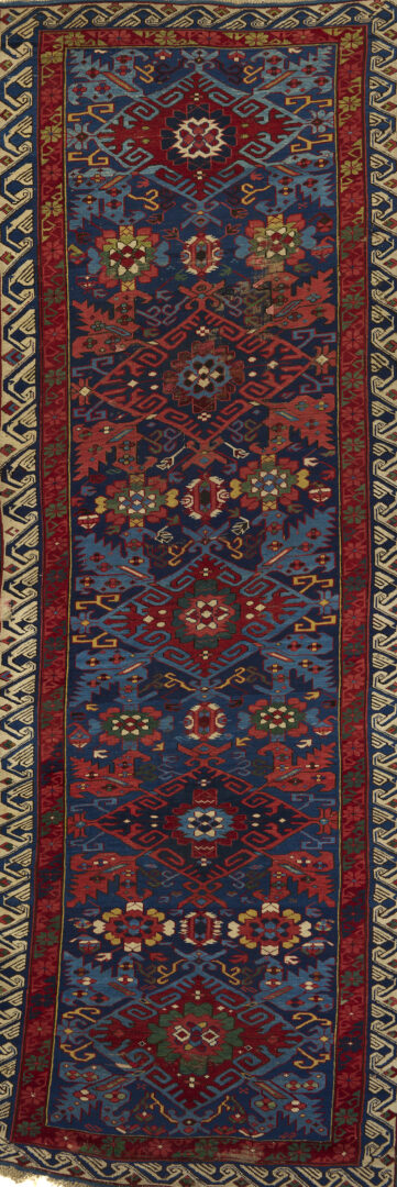 Lot 249: Antique Kuba Seichour Runner, 10 ft