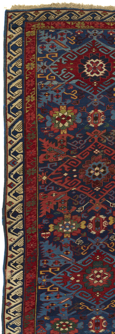 Lot 249: Antique Kuba Seichour Runner, 10 ft
