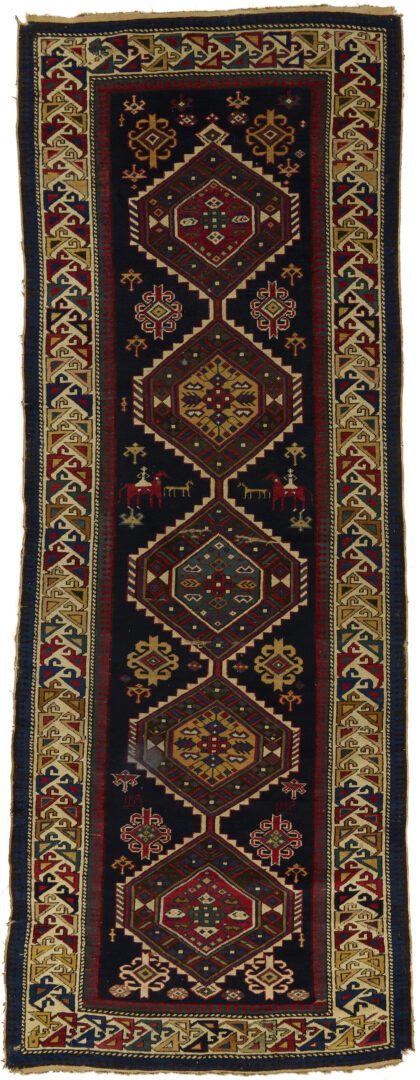 Lot 250: Antique Caucasian Shirvan Runner, 9 1/2 ft