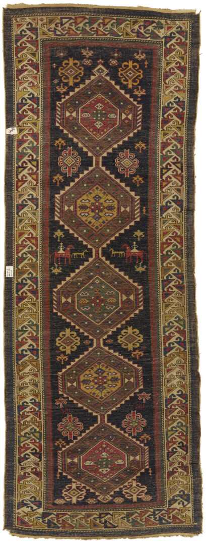 Lot 250: Antique Caucasian Shirvan Runner, 9 1/2 ft