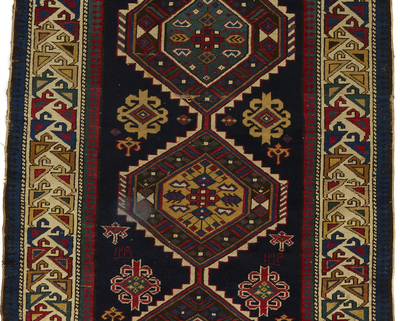 Lot 250: Antique Caucasian Shirvan Runner, 9 1/2 ft