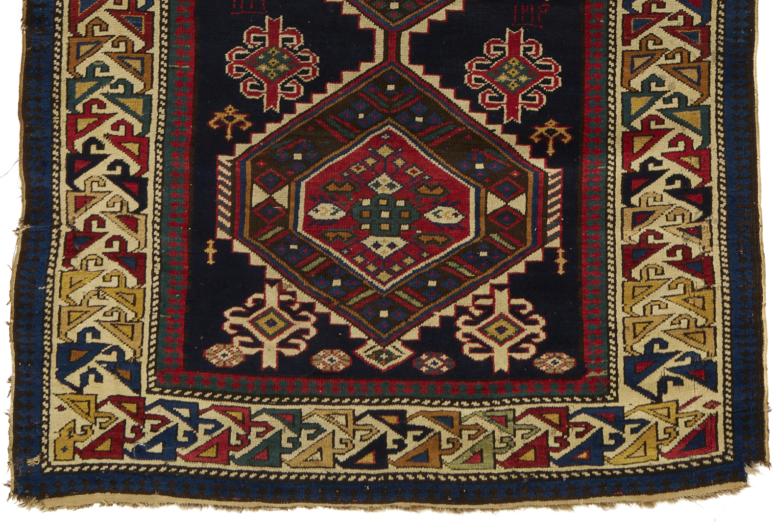 Lot 250: Antique Caucasian Shirvan Runner, 9 1/2 ft