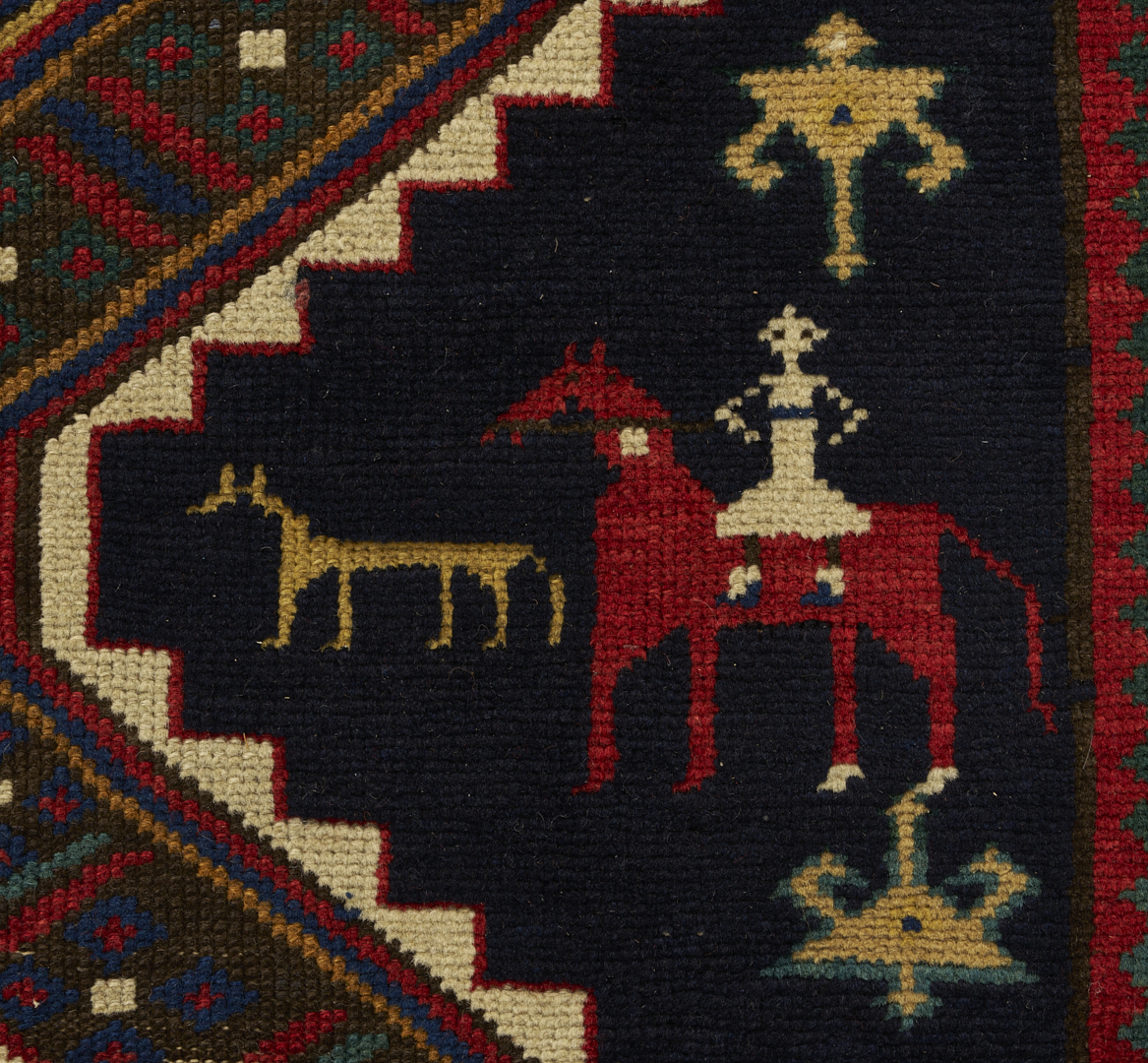 Lot 250: Antique Caucasian Shirvan Runner, 9 1/2 ft