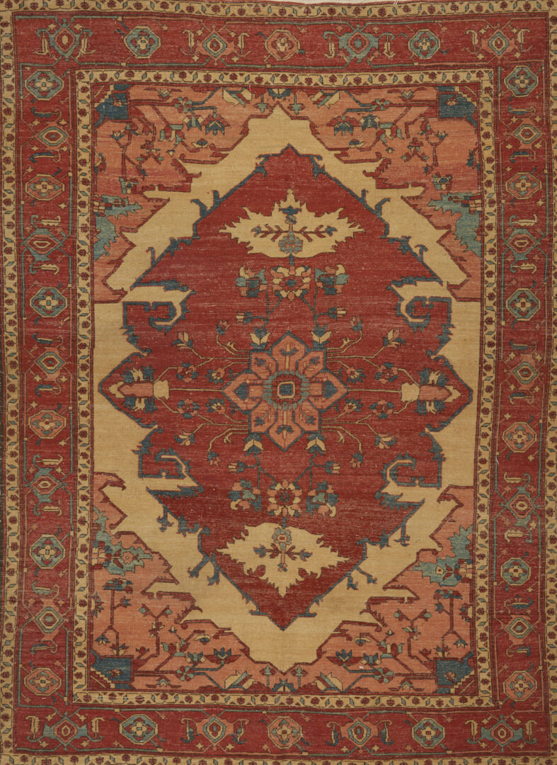 Lot 255: Vintage Serapi style Rug, Mason Purcell 10 x 6