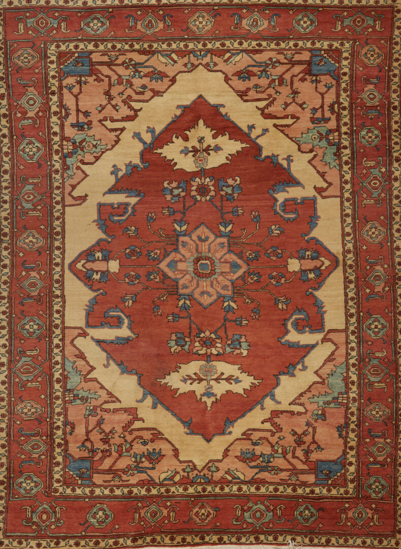 Lot 255: Vintage Serapi style Rug, Mason Purcell 10 x 6