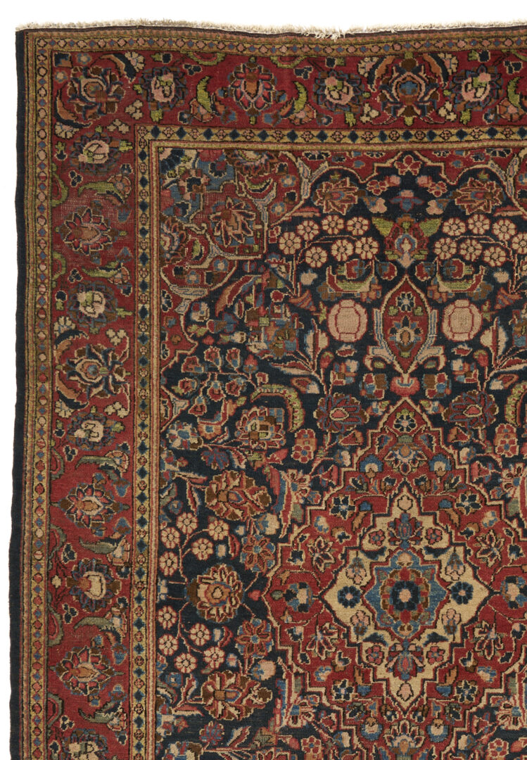Lot 257: Vintage Persian Kashan Medallion Rug