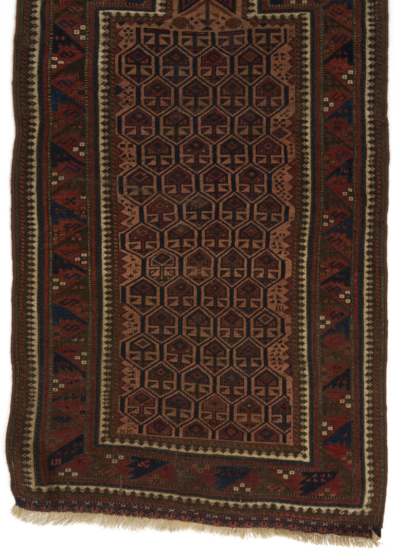 Lot 259: 3 Antique Turkmen Prayer Rugs, Incl. Baluch & Ersari