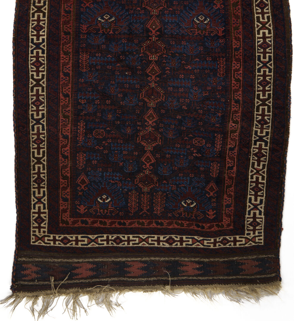 Lot 259: 3 Antique Turkmen Prayer Rugs, Incl. Baluch & Ersari