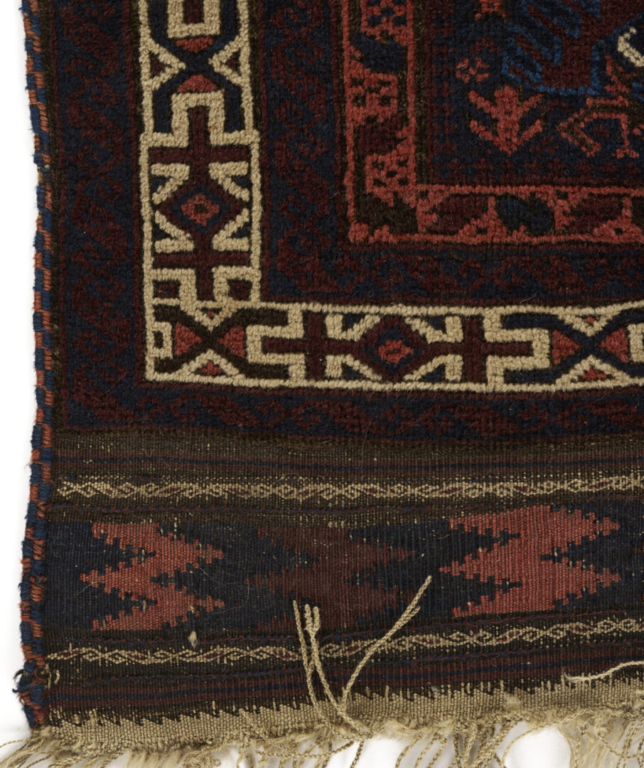 Lot 259: 3 Antique Turkmen Prayer Rugs, Incl. Baluch & Ersari