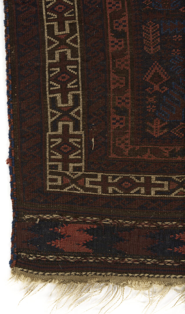 Lot 259: 3 Antique Turkmen Prayer Rugs, Incl. Baluch & Ersari