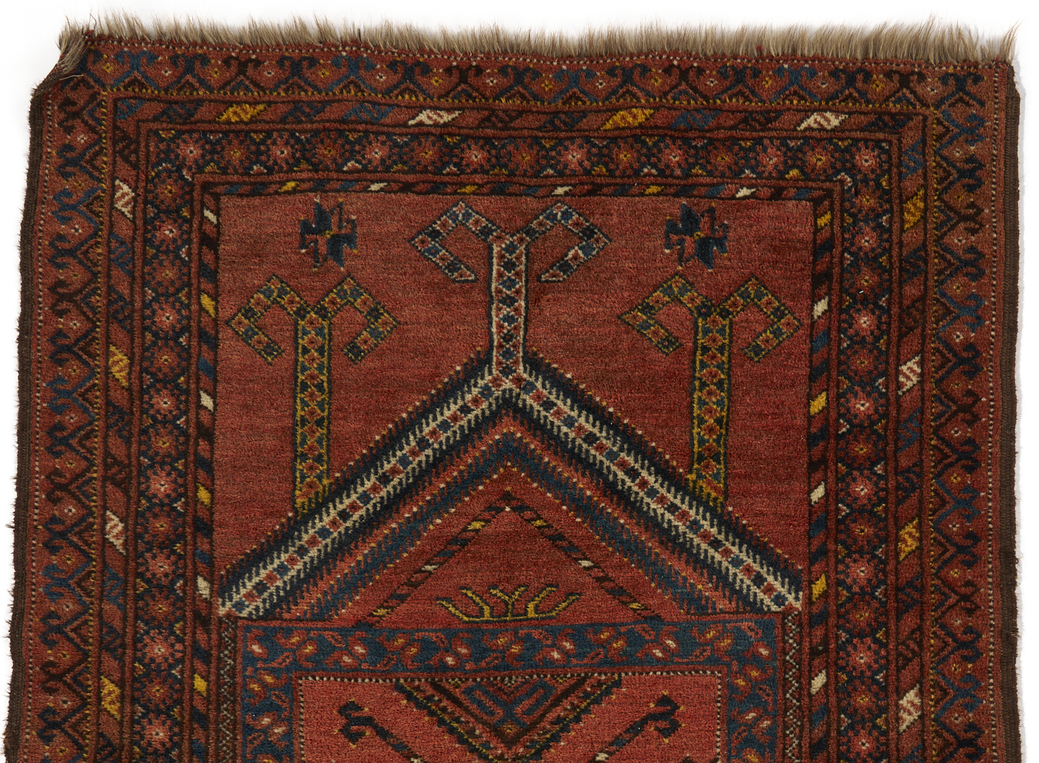 Lot 259: 3 Antique Turkmen Prayer Rugs, Incl. Baluch & Ersari