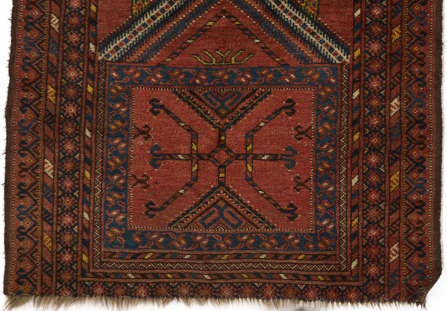 Lot 259: 3 Antique Turkmen Prayer Rugs, Incl. Baluch & Ersari
