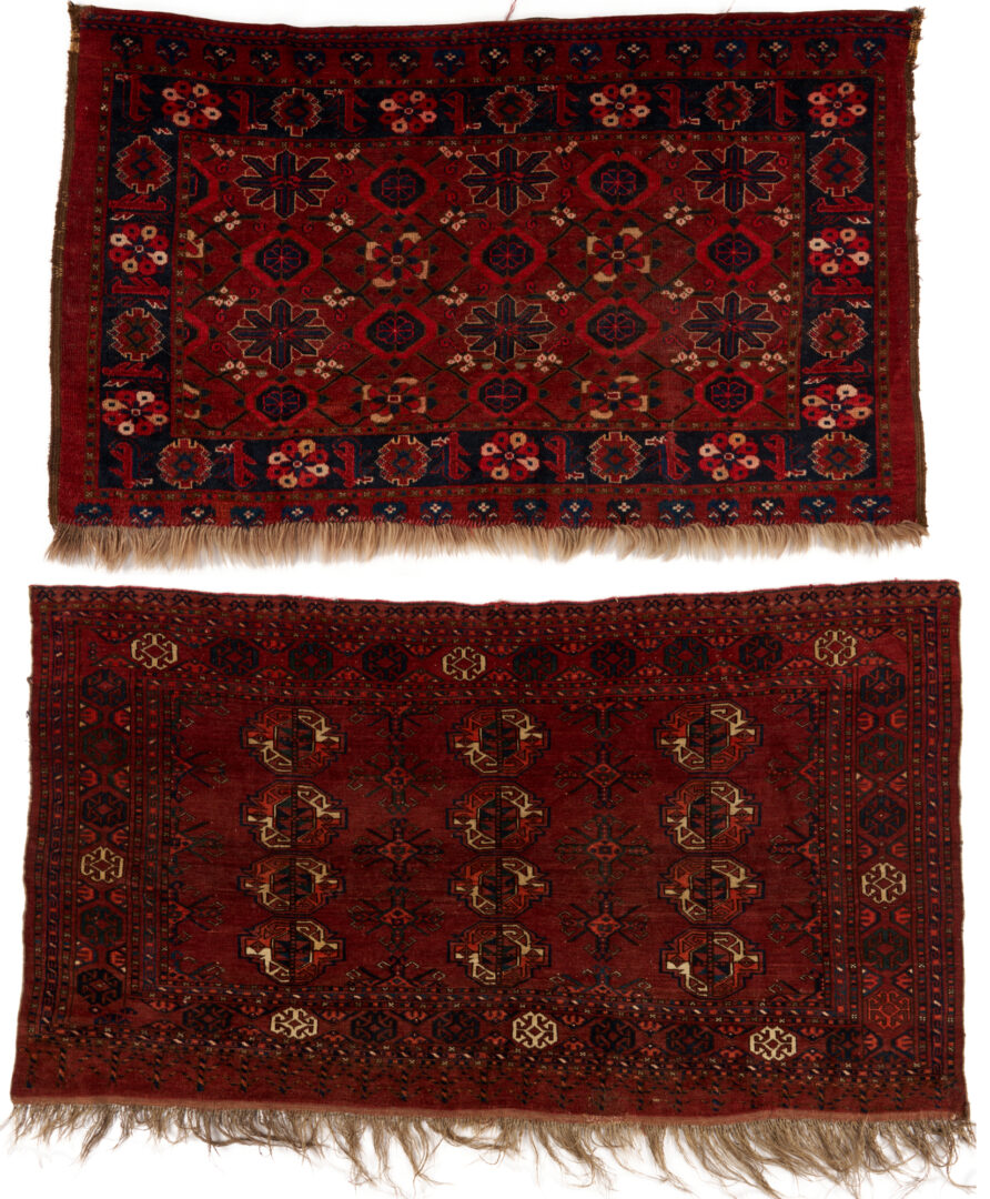 Lot 260: 2 Antique Turkman Rugs, Beshir Torba & Yomud Chuval