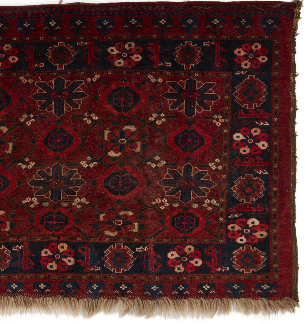 Lot 260: 2 Antique Turkman Rugs, Beshir Torba & Yomud Chuval