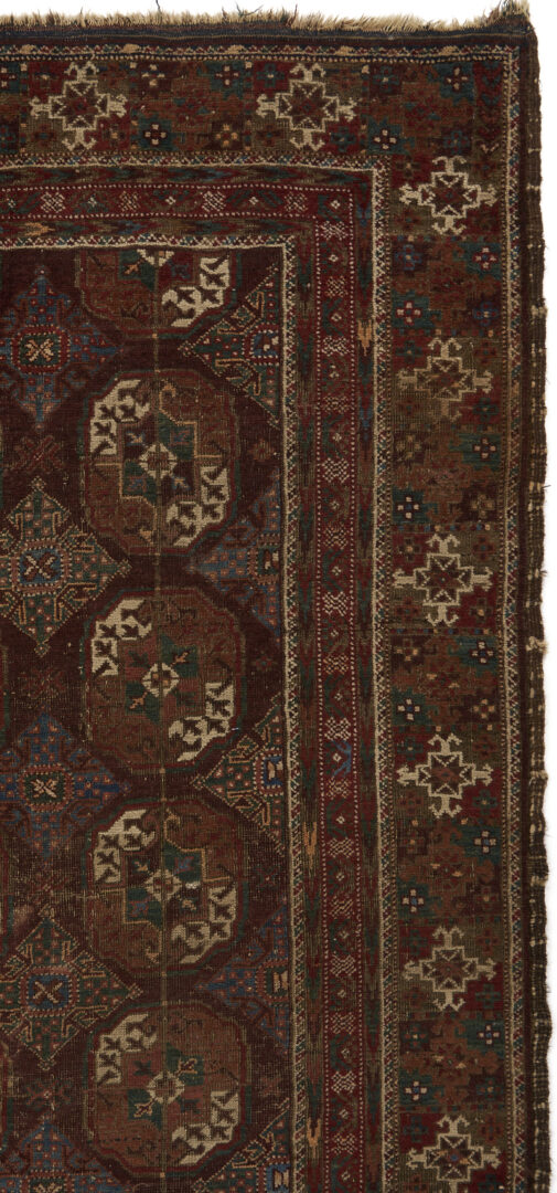 Lot 261: 2 Antique Turkman Rugs, Ersari Chuval & Tekke Carpet