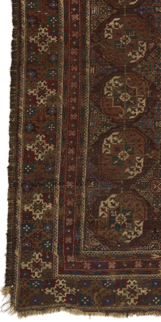 Lot 261: 2 Antique Turkman Rugs, Ersari Chuval & Tekke Carpet