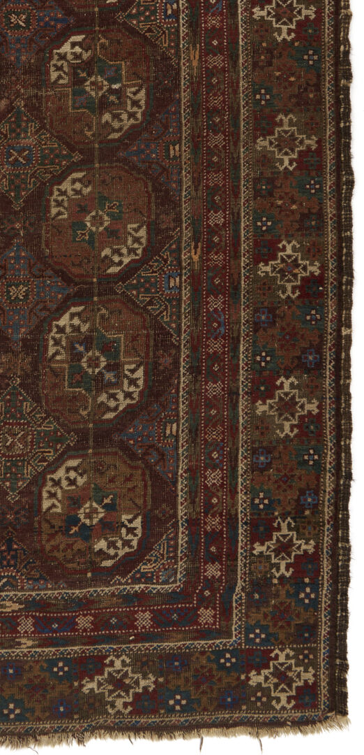 Lot 261: 2 Antique Turkman Rugs, Ersari Chuval & Tekke Carpet