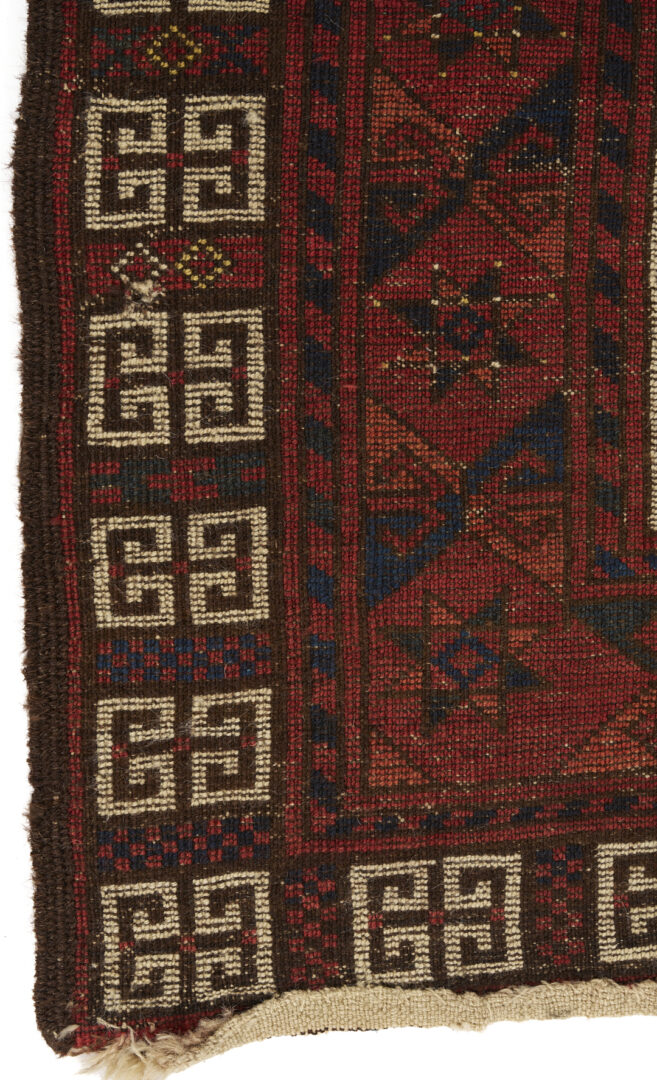 Lot 262: 2 Antique Turkmen Ensi Tribal Rugs, Yomud & Ersari