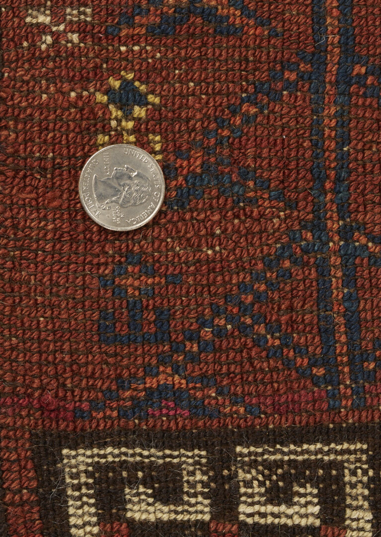 Lot 262: 2 Antique Turkmen Ensi Tribal Rugs, Yomud & Ersari