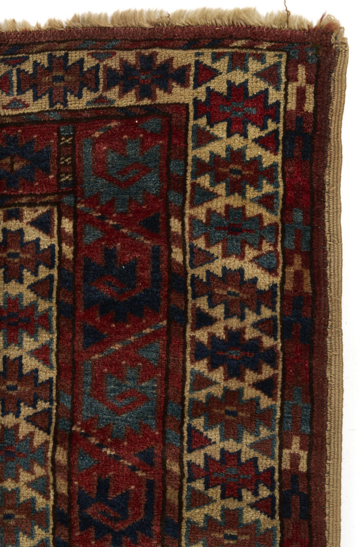 Lot 262: 2 Antique Turkmen Ensi Tribal Rugs, Yomud & Ersari