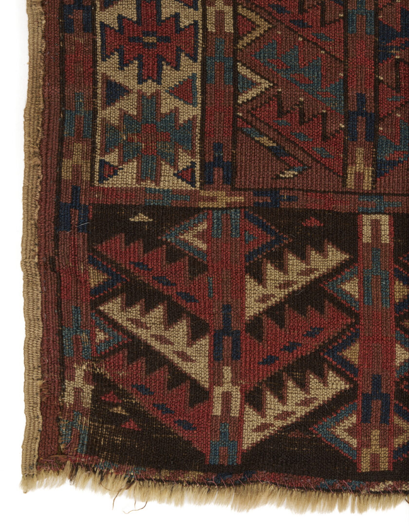 Lot 262: 2 Antique Turkmen Ensi Tribal Rugs, Yomud & Ersari