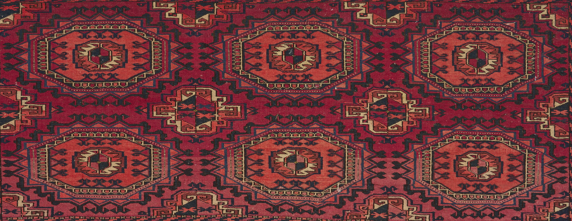 Lot 264: 3 Antique Tekke Turkmen Rugs, incl. Chuval