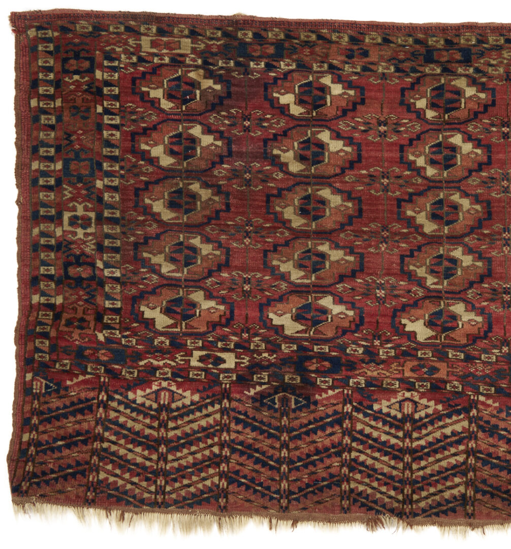 Lot 264: 3 Antique Tekke Turkmen Rugs, incl. Chuval