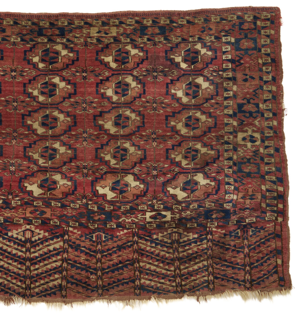 Lot 264: 3 Antique Tekke Turkmen Rugs, incl. Chuval