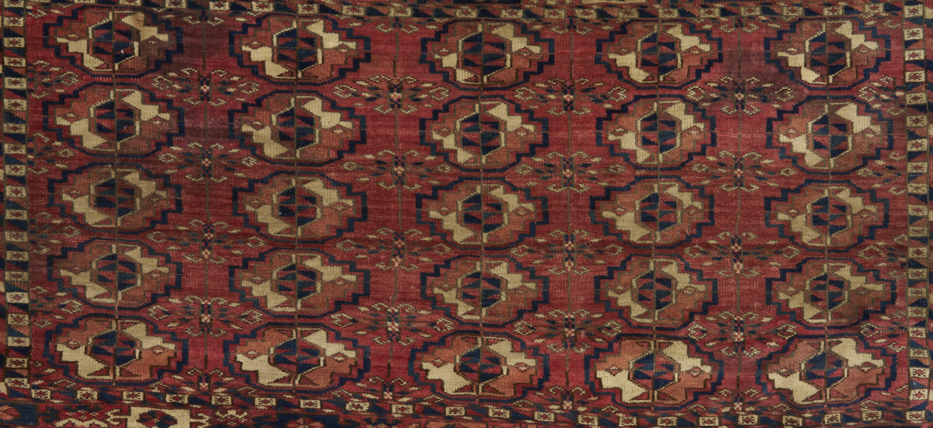 Lot 264: 3 Antique Tekke Turkmen Rugs, incl. Chuval