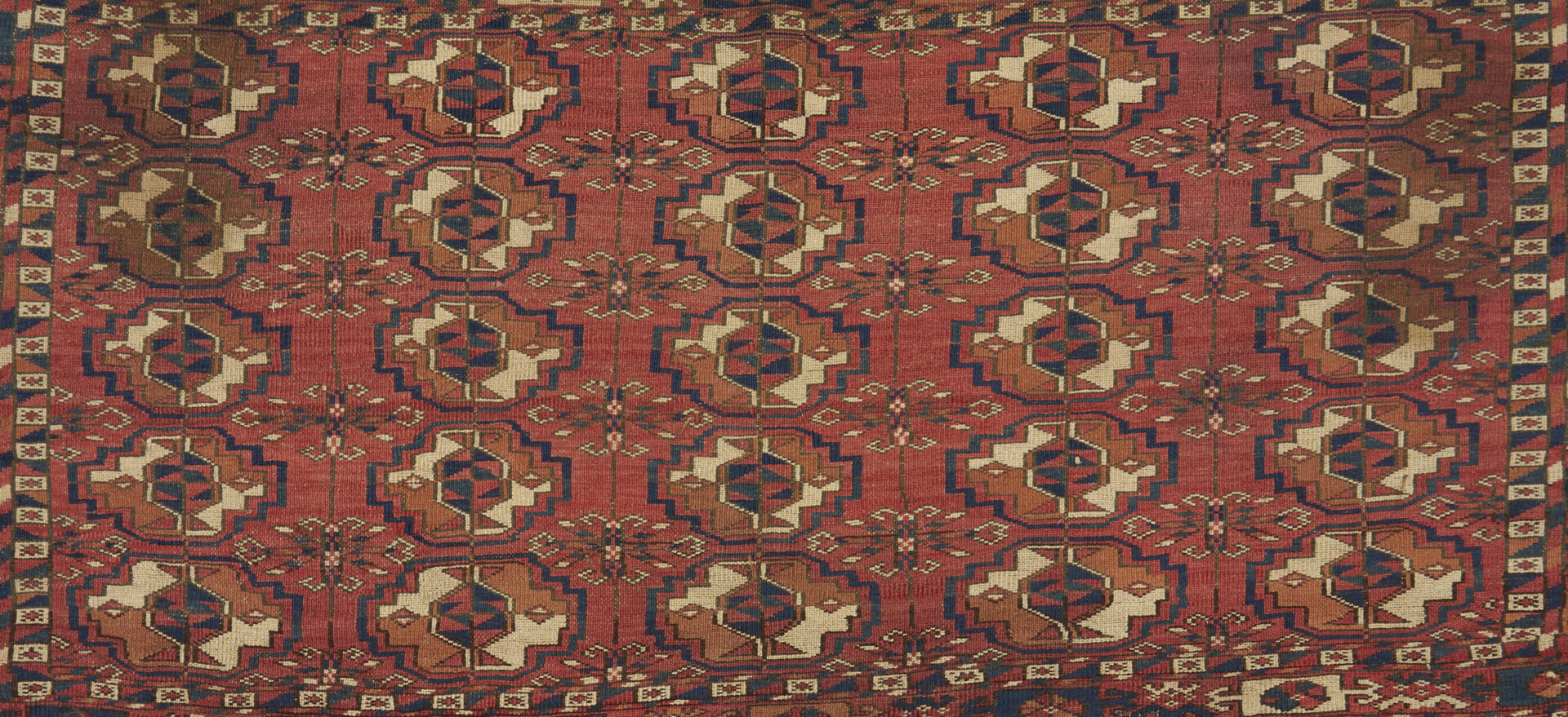 Lot 264: 3 Antique Tekke Turkmen Rugs, incl. Chuval